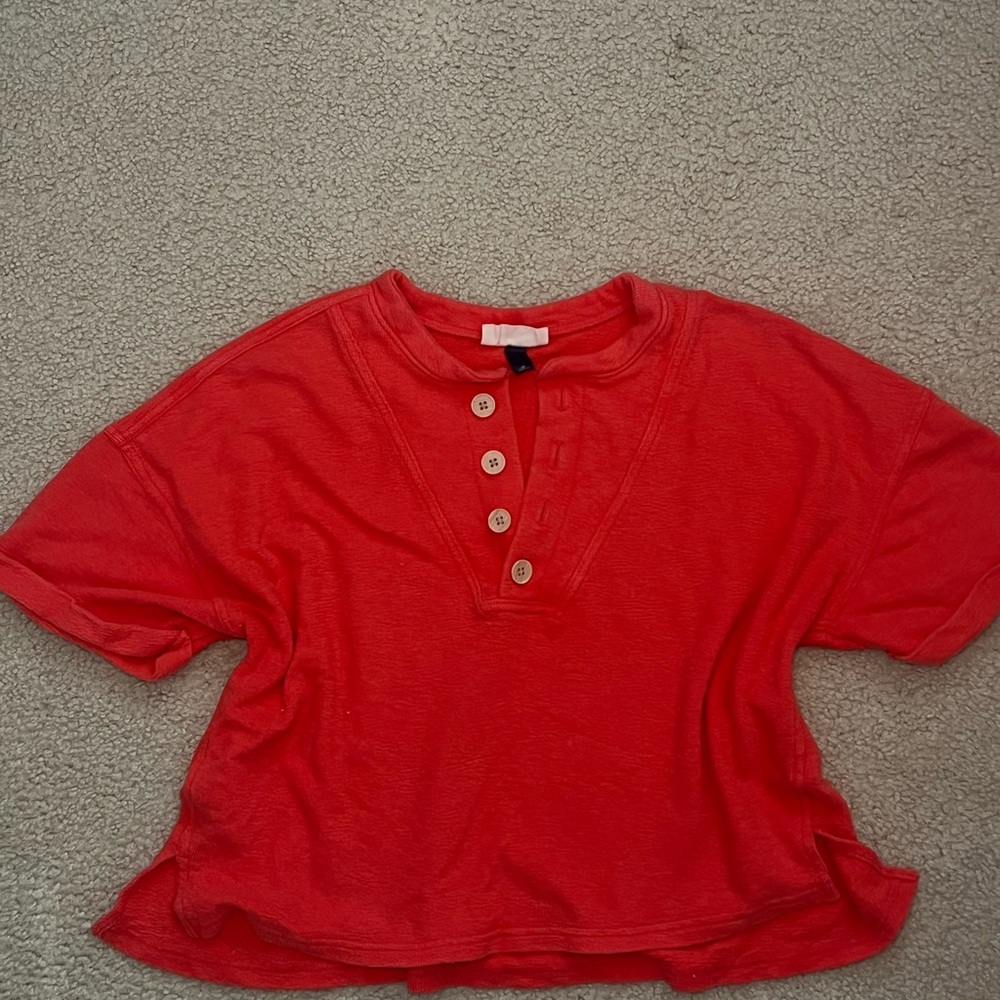 Universal Thread Coral Button-Up Top